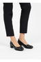 Black Genuine Leather Short Heeled Casual Women's Shoes - 5