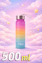 Water Bottle 3-Piece Motivational Water Bottle Set - Water Bottle with Straw, Water Bottle with Straw, Water Bottle 2000-900-500ml - 5