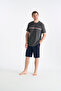 26Y Men's Anthracite Melange Shorts Set