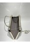 Platinum Color Laser Cut Fabric Women's Evening Dress Clutch Portfolio Wedding Engagement Henna Evening Bag - 5