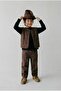 Boy's Cotton Brown Vest and Pants Set - Stylish Set with Buttoned Pockets
