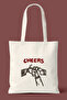 Cheers Printed Cloth Bag - Daily Shoulder Bag