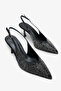 Bella Women's Stone Evening Dress Shoes - Black - 2