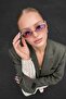 نظارات شمسية نسائية من Feyp Retro Gradient UV400 - 3