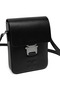 Keinxdesa Black Leather Messenger Bag - 2