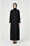 Stone Embellished Hijab Dress 6273-02 Black - 4