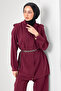 Hijab Double Set N7202 Burgundy - 2