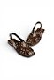 Y458502760 Brown Rustic Staple Detailed Women's Sandals - 7