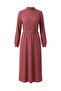 Corded Belted Hijab Dress 2226-08 Dusty Rose - 5