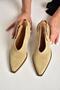 U654304102 Beige Genuine Leather Suede Western Heeled Shoes - 2