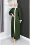 Şile Bezi Dress 3840-03 Khaki - 4