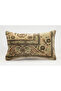 Vintage Throw Pillow Cover Made from Handmade Rug, Wool, 30X50 cm