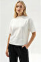 Crew Neck Short Sleeve Knitted Regular T-Shirt with Zipper on the Back - 3