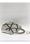 Silver Black Double Color Single Surface Stoned Evening Dress Clutch Portfolio Handheld Night Wedding Engagement Bag - 4