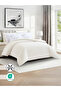 Solid 6-Pc Duvet Cover Set, King Size 220×240cm, Brushed Microfiber, Printed Shams, (Without Filler) - 2