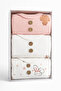 3-Piece 0-3 Month Boxed Baby Bady 100% Cotton Baby Birth Gift - 2