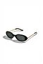 Velora Limited Edition Oval Chain Detailed Women's Sunglasses | Uv400 Protection - 5