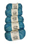 Cotton Fusion 5-Piece Set - Hand Knitting Yarn Embroidered