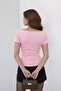 قطعة نسائية أنيقة بتصميم مكشوف الكتفين وياقة لف، من قماش مطاطي - 128 - 4