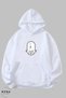 Unisex Hoodie Cancer Crab Printed Hooded Oversize 100% Cotton Combed Cotton Sweatshirt - 7