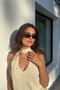 90S Green Leopard Women's Sunglasses Uv400 - 2