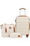 Suitcase Trolley Carry On Hand Cabin Luggage Hard Shell Travel Bag Lightweight Suitcase Incl