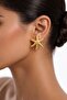 Women's Yellow Steel Starfish Stud Earrings - 3