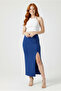 Women's Slit Scuba Pencil Skirt - Diving Fabric/92 cm - 3