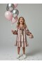 Girls' Velvet Woven Bow Dress - 5