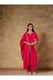 Premium Silk Anarkali Kurta Pant Dupatta Set for Women Sequin Thread Work Festive Indian Ethnic Wear - 2