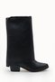 Larissa Mina Women's Boots 0012893 Black Leather - 6