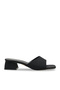 Aurora Sia Women's Heeled Slippers 0012203 Matte Black - 5