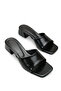 Aurora Sia Women's Heeled Slippers 0012203 Black Rustic - 2