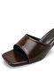Aurora Sia Women's Heeled Slippers 0012203 Brown Rustic - 5