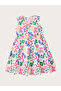 Girls Scribble Print Sleeveless Tiered Dress