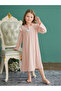Girls Ruffle Neck Long Sleeve Night Dress - 3