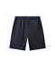 Men’s Relaxed Twill Mid‑Rise Shorts with Elastic Waist - 4