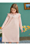 Girls Ruffle Neck Long Sleeve Night Dress - 5
