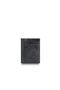 Black Military Camouflage Print Genuine Leather Credit Card Holder // Grd260225Wt593