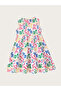Girls Scribble Print Sleeveless Tiered Dress - 2