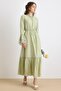 Fisto Detailed Lace-Up Sleeves Dress Çağla 9429-E - 6