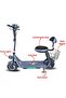Kids Mini Harley Electric Scooter - 250W Motor, Safe Comfortable Ride & Free Storage Basket (Black) - 2