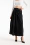 Hijab Buckle Flared Skirt 94 cm Length High Waist Pleated Long Women's Stylish Skirt - 6