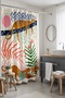 Bathroom Curtain, Leopard Family Patterned Shower Curtain, Bathtub Curtain 175X200Cm - 2
