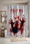 Bathroom Curtain, Help Me Patterned Shower Curtain, Bathtub Curtain 175X200Cm - 3