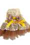 Cat Dog Outfit Star Detailed Yellow Dress Tutu Outfit - 3