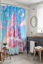 Bathroom Curtain, Pink Castle Patterned Shower Curtain, Bathtub Curtain 175X200Cm - 2