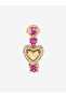 24mm pave heart hoops - 2