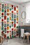 Bathroom Curtain, Vibrant Garden Patterned Shower Curtain, Bathtub Curtain 175X200Cm - 2