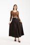 Hijab Buckle Flared Skirt 94 cm Length High Waist Pleated Long Women's Stylish Skirt - 2
